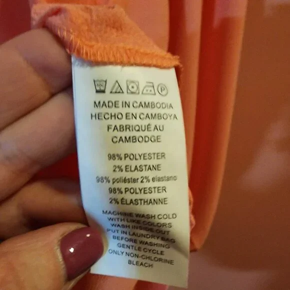 NWT Michael Kors Long Sleeve in Grapefruit - Picture 4 of 4